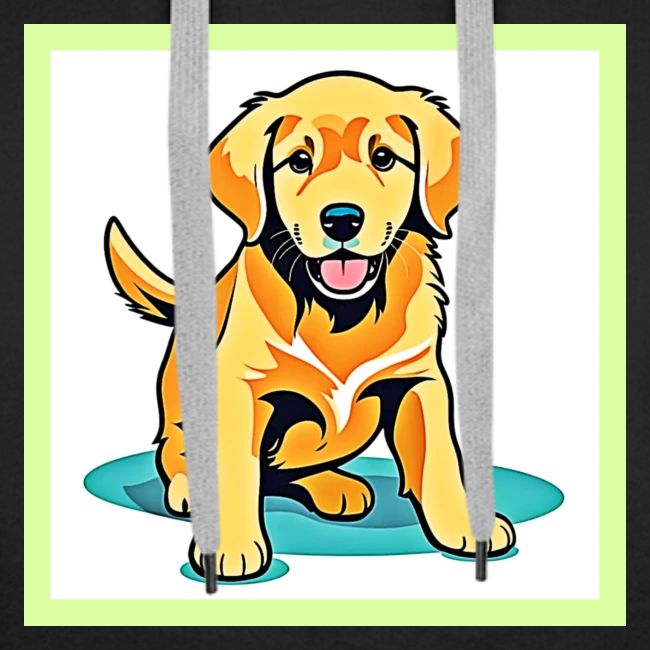 Golden Pup Charm Design