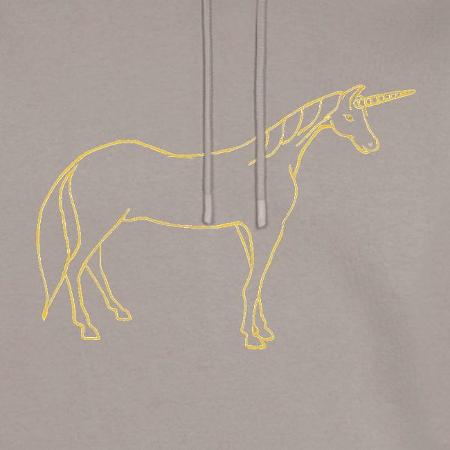 unicorn gold outline