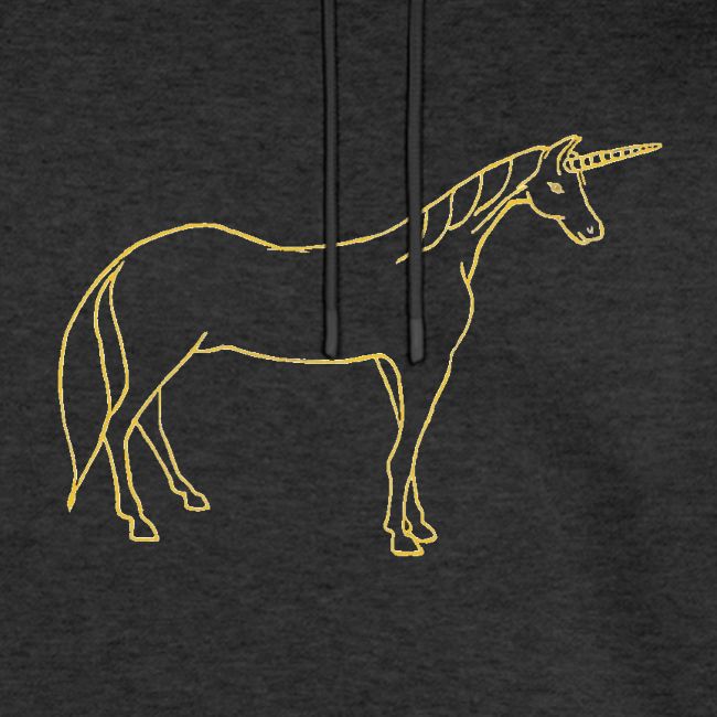 unicorn gold outline