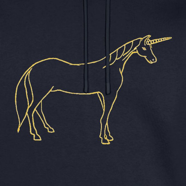 unicorn gold outline