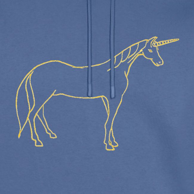 unicorn gold outline
