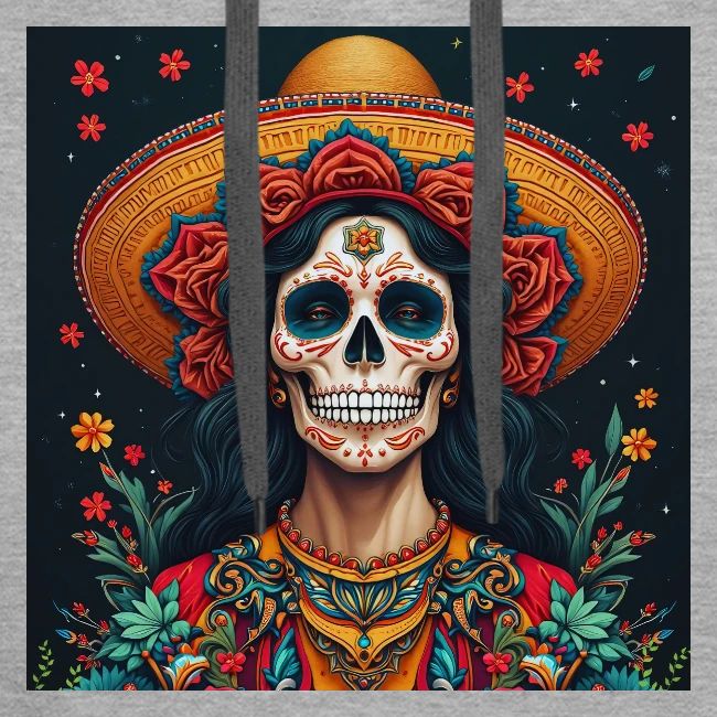 Charra Skull Art | Traditional Mexican Design