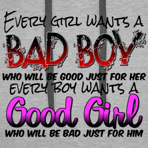 Bad Boy Good Girl - Men's Premium Hoodie