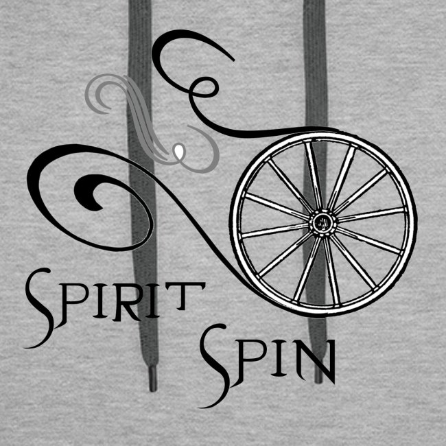 Spirit Spin Black Logo Transparent Background