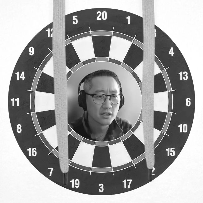 Producer Jay on a Dartboard