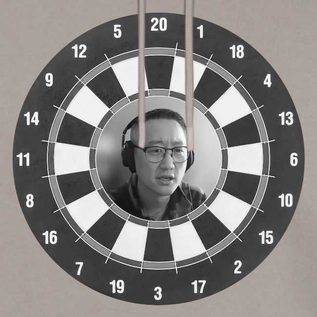 Producer Jay on a Dartboard