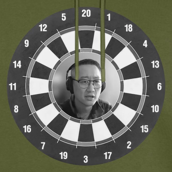 Producer Jay on a Dartboard