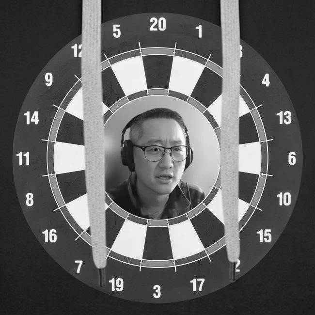 Producer Jay on a Dartboard
