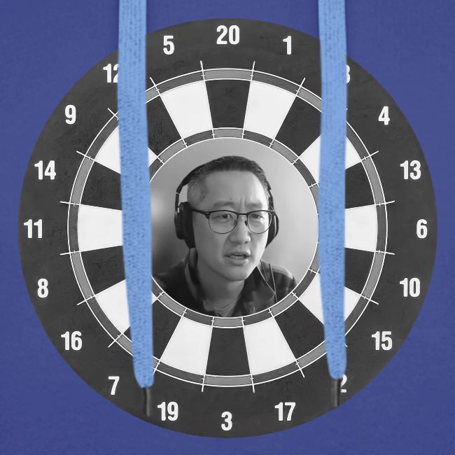 Producer Jay on a Dartboard