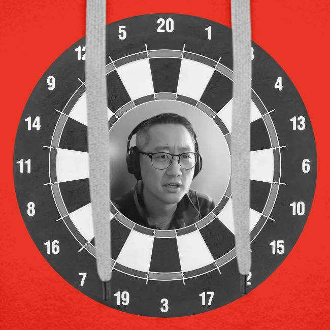 Producer Jay on a Dartboard
