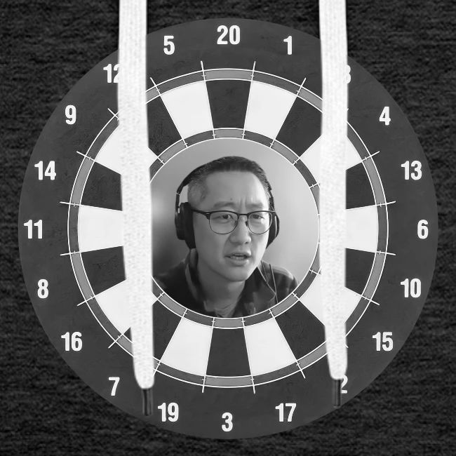 Producer Jay on a Dartboard