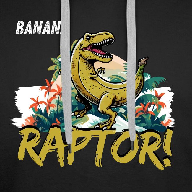 Funny Banana Raptor T-Rex Design