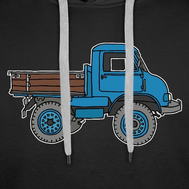 Blue off-road truck