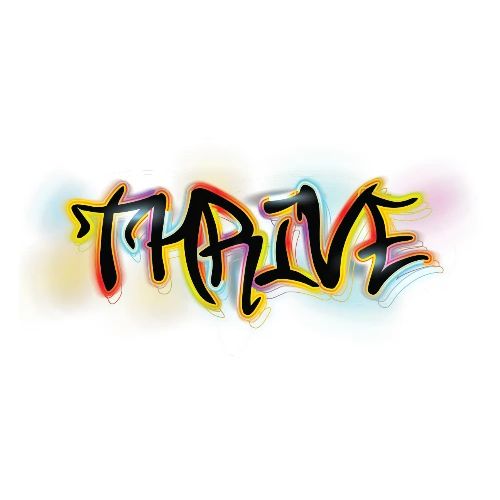 Thrive Graffiti Logo - Men's Premium Hoodie