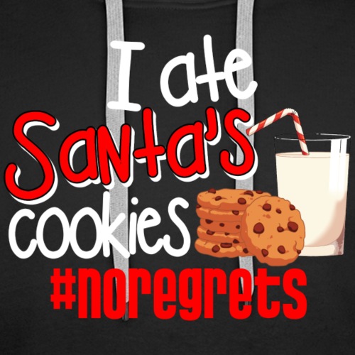 #NoRegrets Santa's Cookies - Men's Premium Hoodie