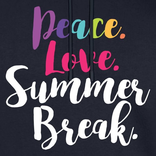 Peace Love Summer Break Teacher T-Shirts
