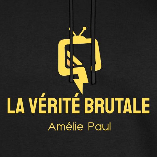 La Vérité Brutale - logo jaune - Men's Premium Hoodie