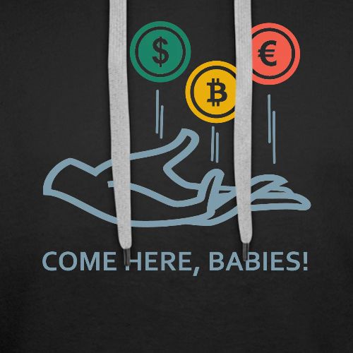 Money Attraction | US Dollar Euro Crypto Magnet - Men's Premium Hoodie