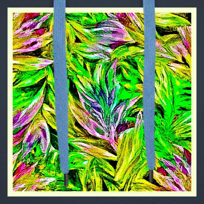 Vibrant Plant Strokes Design