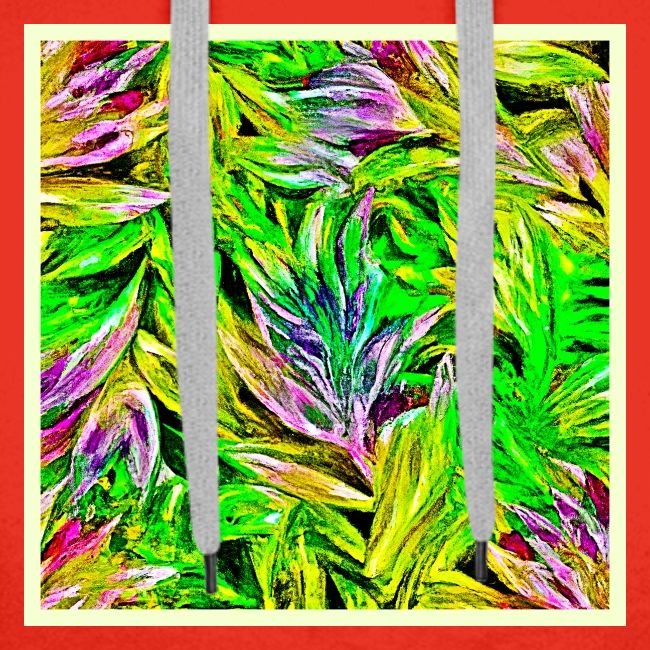 Vibrant Plant Strokes Design