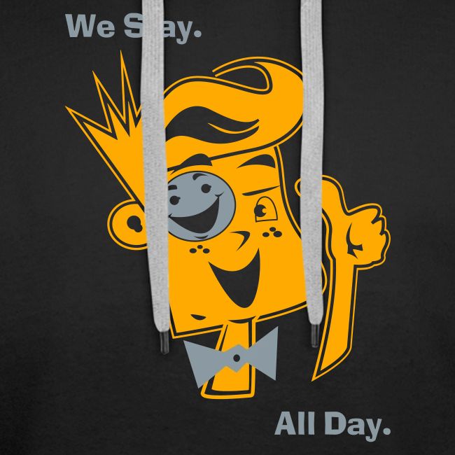 We Slay All Day Shiny Shirt Metallic Silver & Gold
