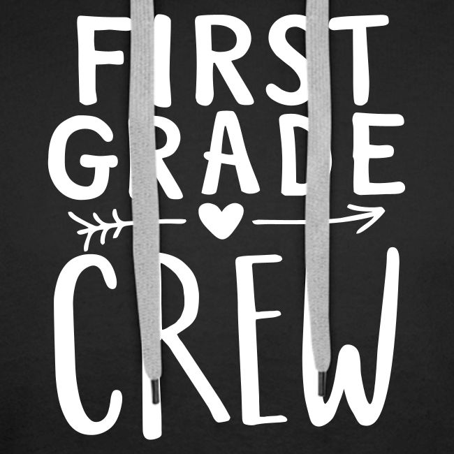 First Grade Crew Heart Teacher T-Shirts