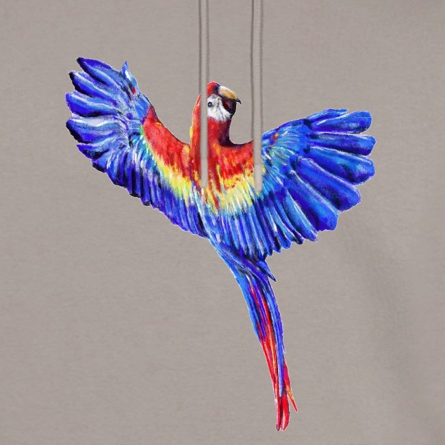 Scarlet macaw parrot