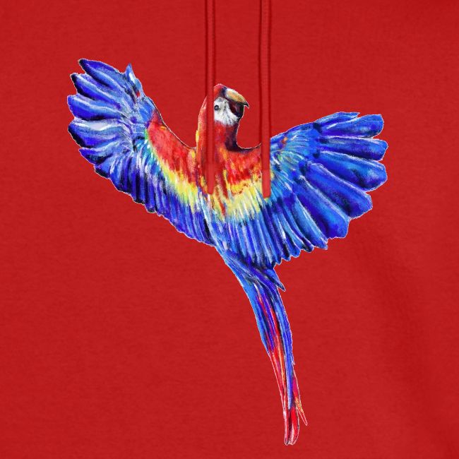 Scarlet macaw parrot