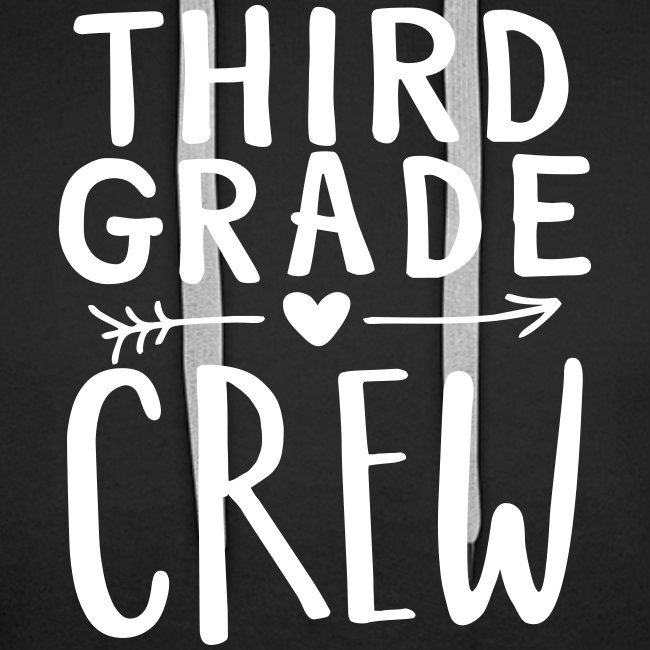 Third Grade Crew Heart Teacher T-Shirts