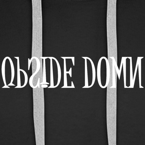 Upside Down Word Art - Men's Premium Hoodie