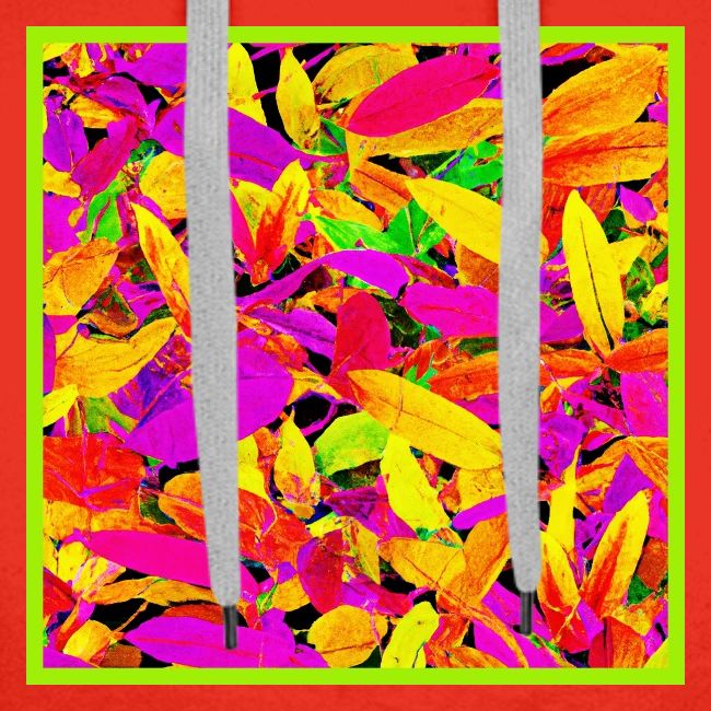 Vibrant NeonLeaf Elegance Pattern