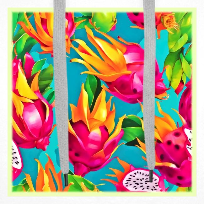 Vibrant Dragoon Fruit Pattern