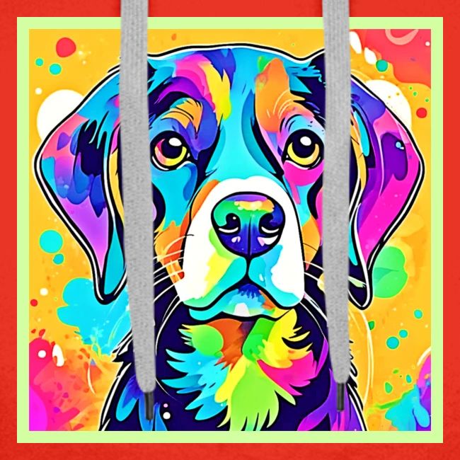 Rainbow Dog Portrait Design