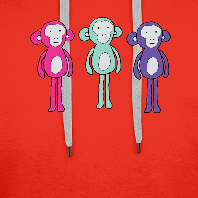 Three chill monkeys