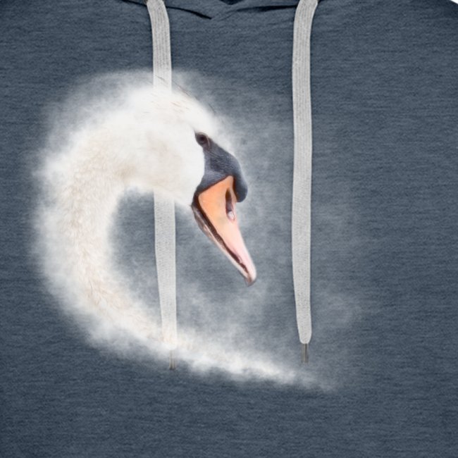 cute mute swan in the haze perfect gift