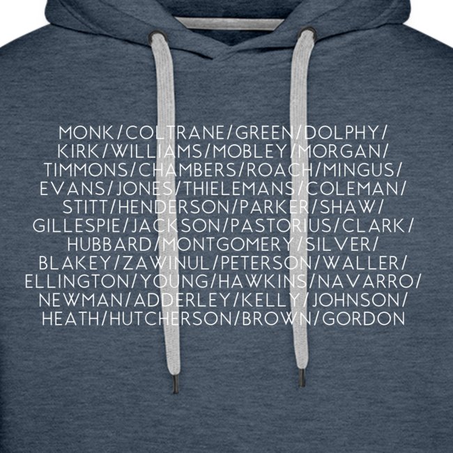 Jazz Greats 1 TShirt (White Lettering)