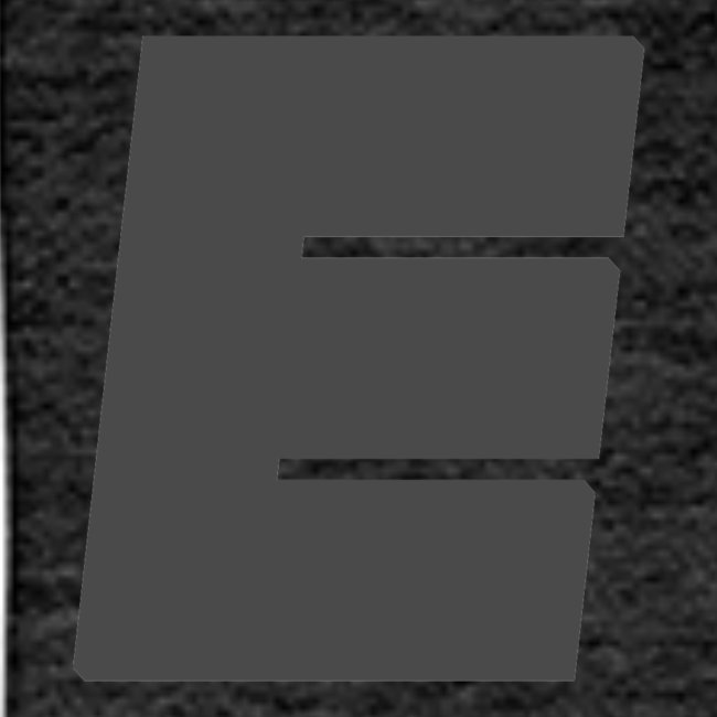 Grey "E" Design on Black/Grey