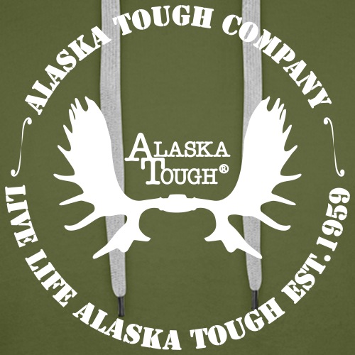 Alaska Hoodie Moose Antler Design - Men's Premium Hoodie