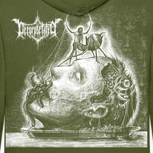 Decorpsetated - Human Words album cover, white