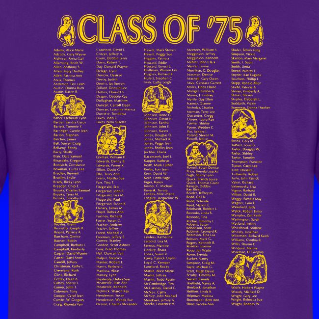 WHSClass Of '75 50th Reunion T-shirt By Tom Arvis