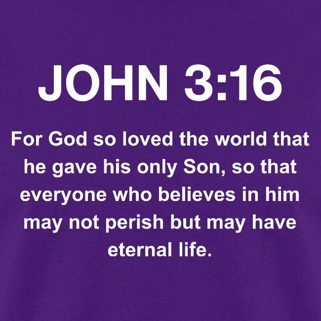 John 3:16 Christian Apparel – White