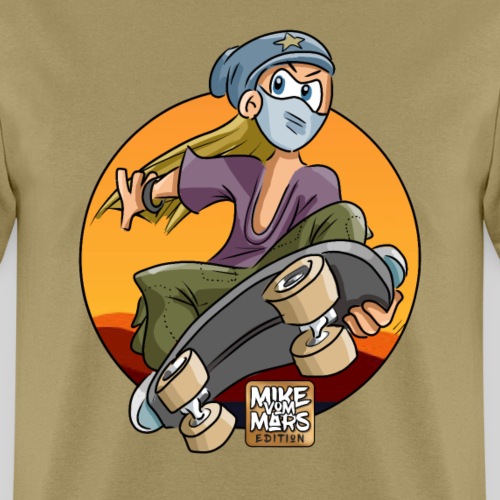 Cartoon Sunset Skater - Men's T-Shirt