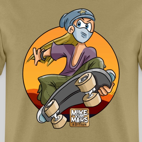Cartoon Sunset Skater - Men's T-Shirt