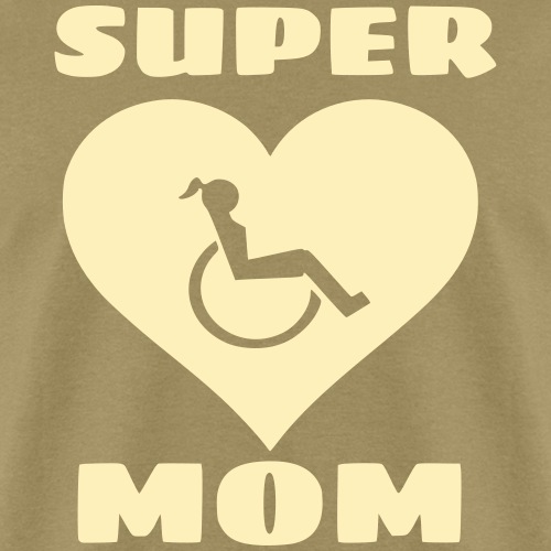Super wheelchair mom, super mama - Men's T-Shirt