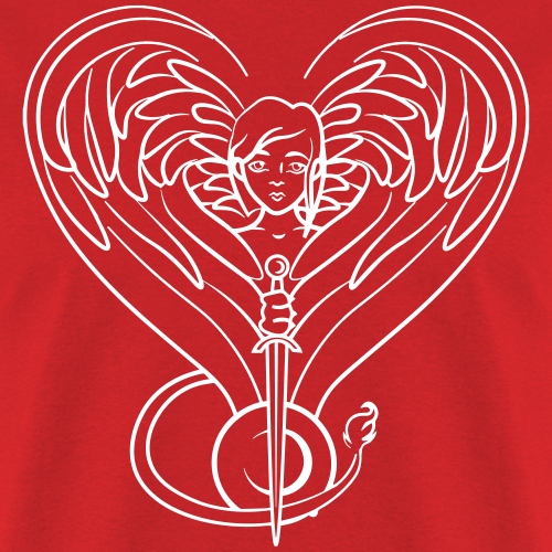 Sphinx valentine white - Men's T-Shirt