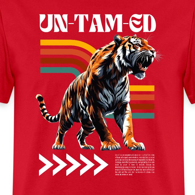 Unleash Your Wild Side: Fierce Tiger Print Design