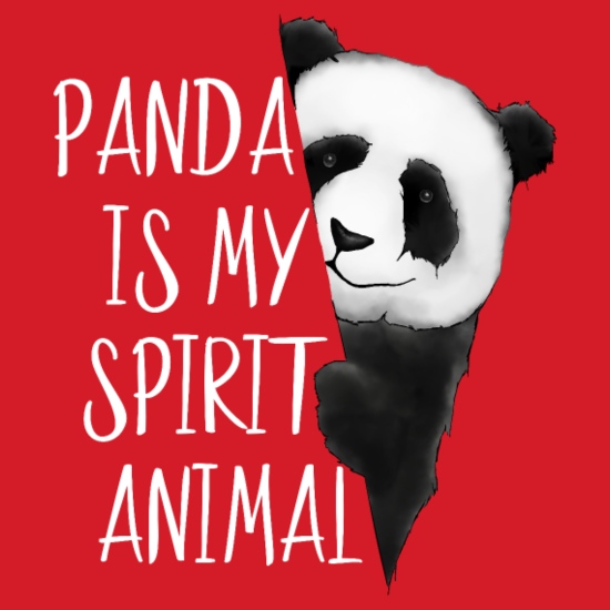 Panda Is My Spirit Animal Panda Bear Fan Art Gift' Men's T-Shirt |  Spreadshirt