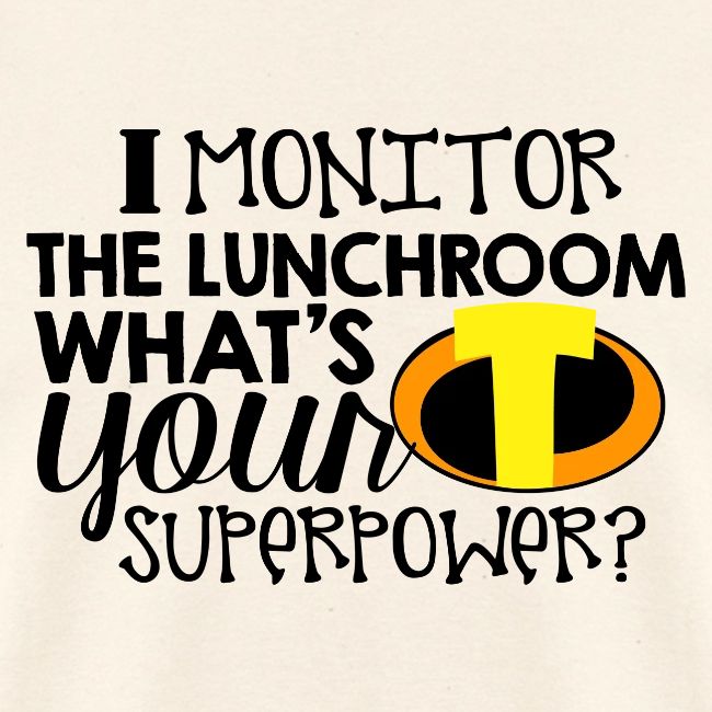 I Monitor the Lunchroom What's Your Superpower