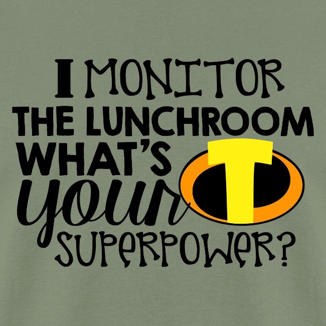 I Monitor the Lunchroom What's Your Superpower