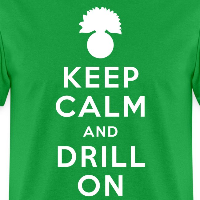 Keep Calm and Drill On Fitted T-Shirt